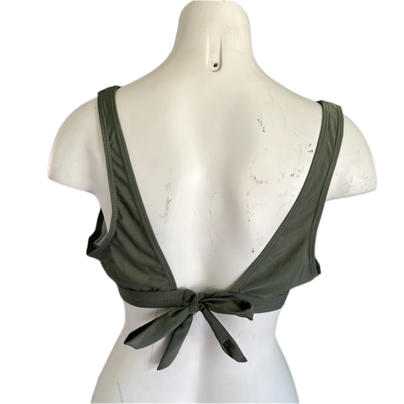 NWOT Bikini swimsuit Top Army Green Women’s medium - Picture 3 of 8